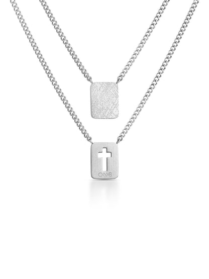 One Men Faith Scapular Necklace