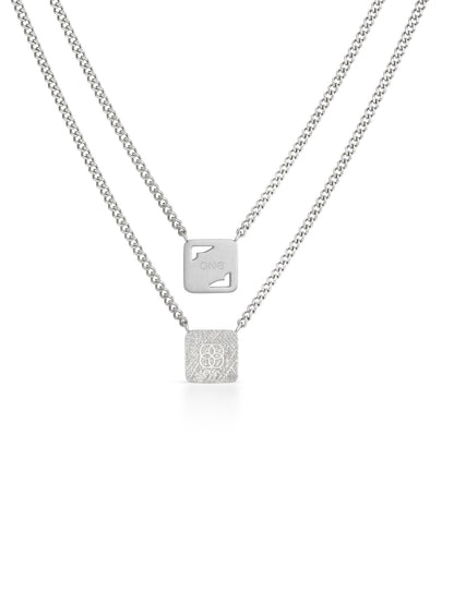 One Men Shield Scapular Necklace