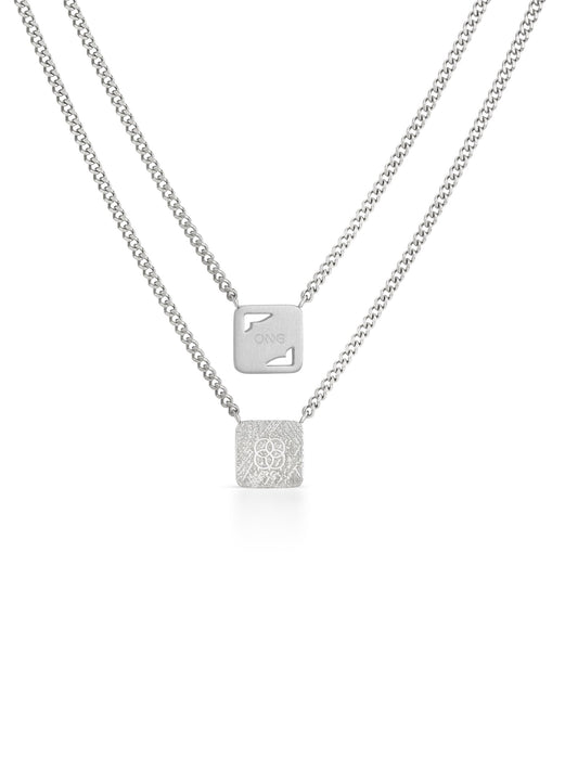 One Men Shield Scapular Necklace