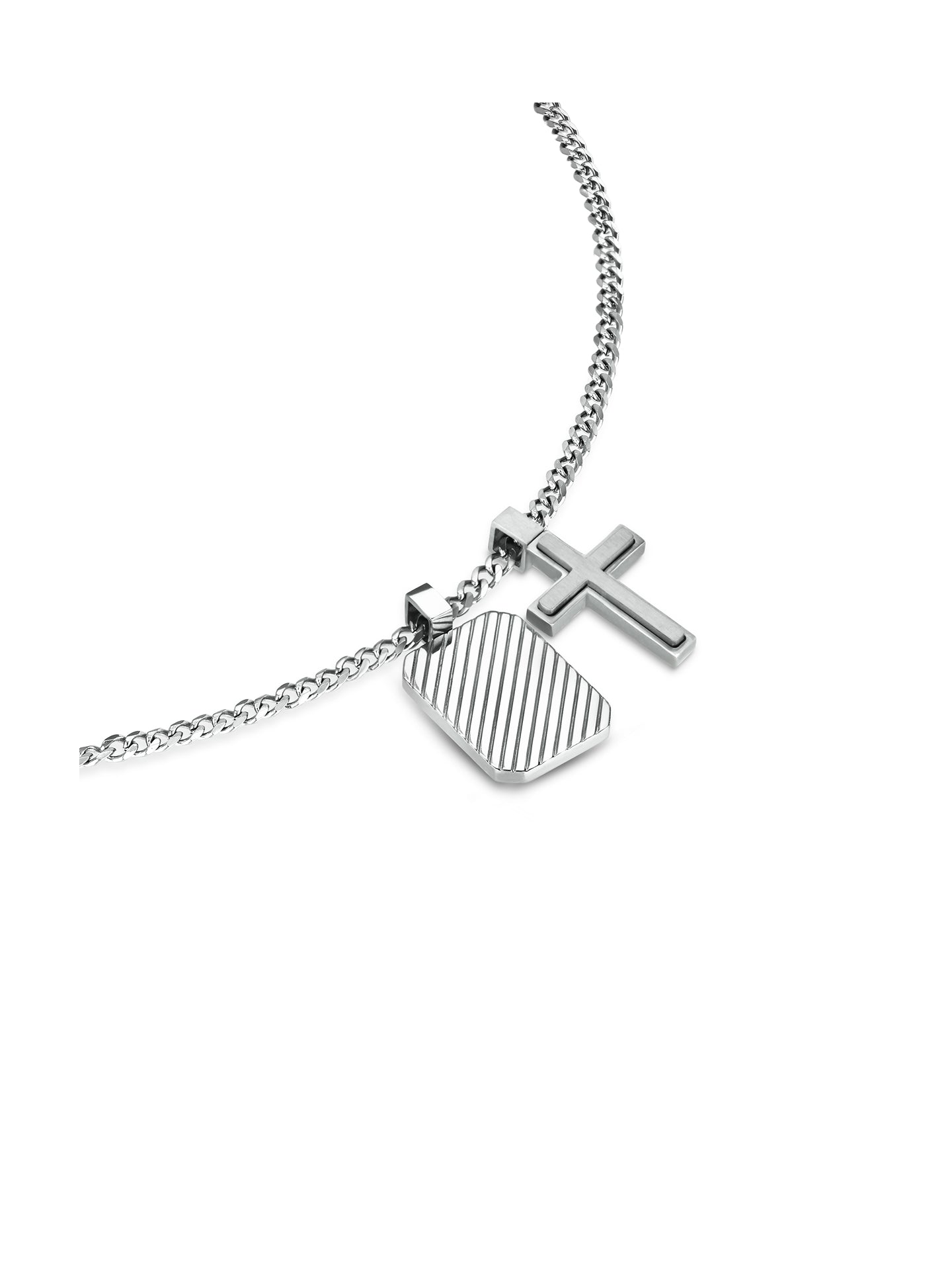 One Men Guardian Steel Necklace