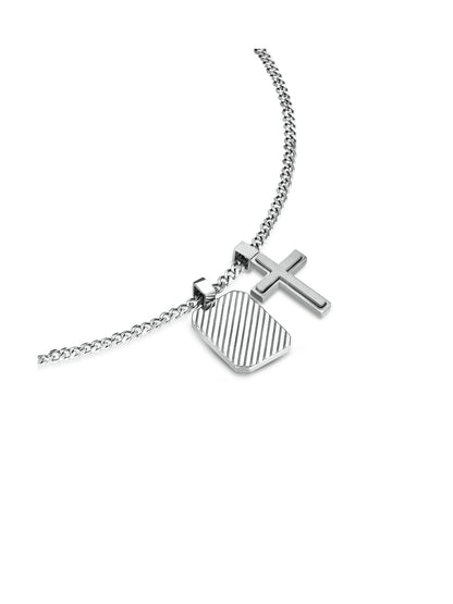 One Men Guardian Steel Necklace