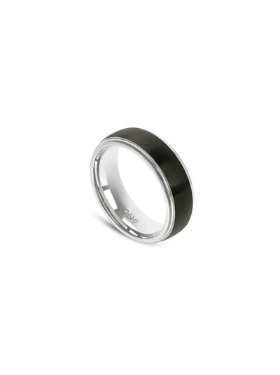 One Men Shadow Steel Ring