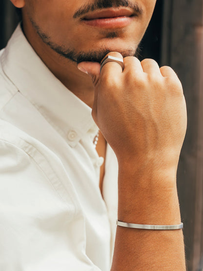 One Men Note Ring