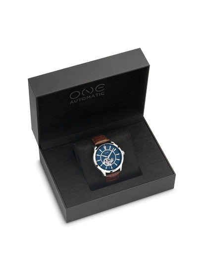 One Blue Caravel Automatic Watch