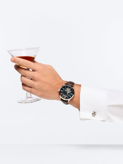 One Blue Caravel Automatic Watch