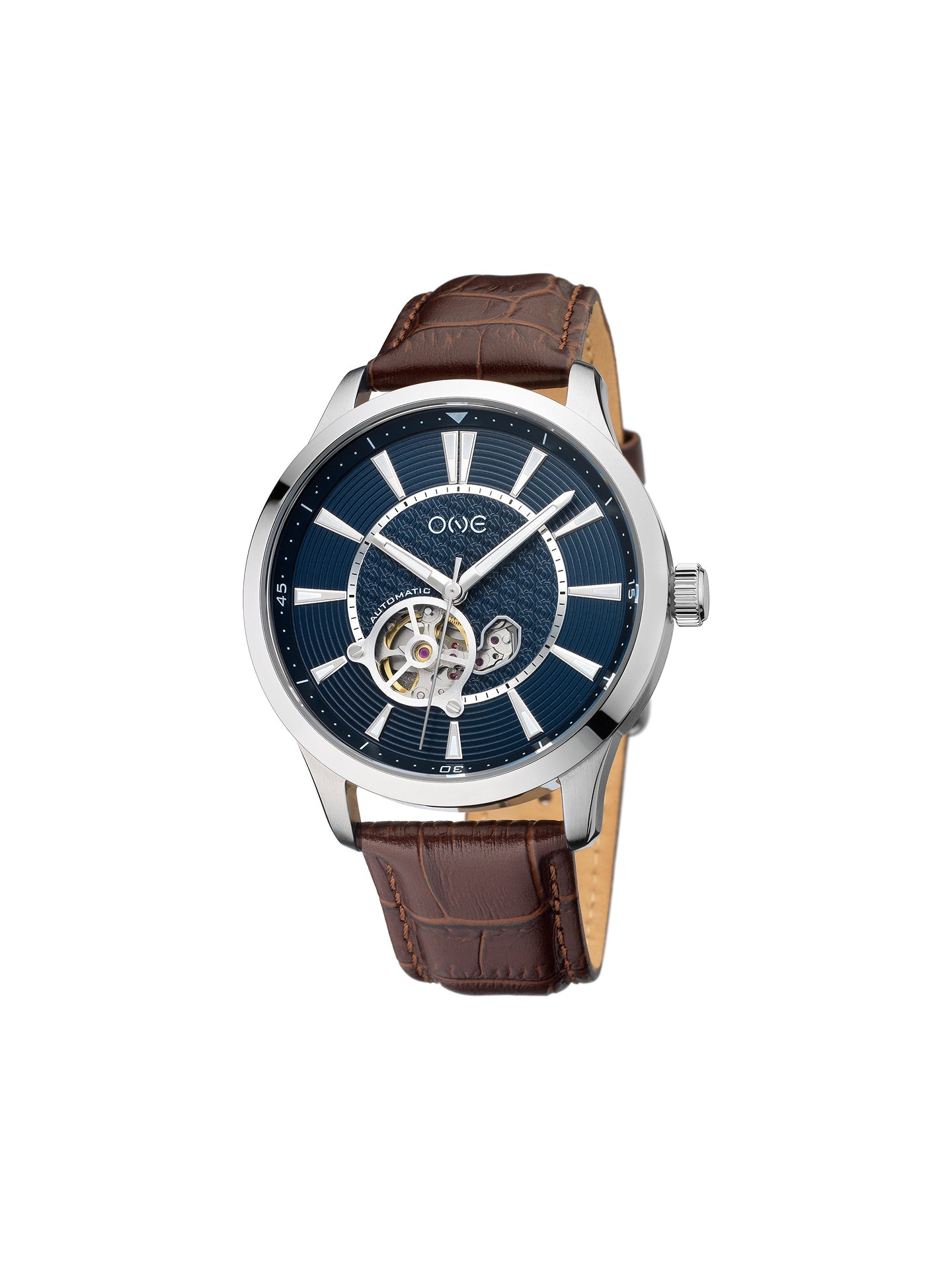 One Blue Caravel Automatic Watch