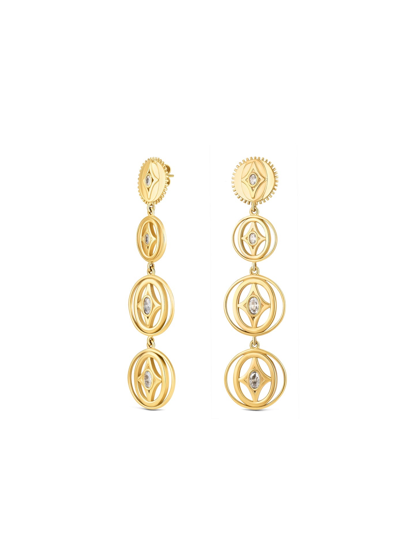 One Elena Brilliance Long Earrings