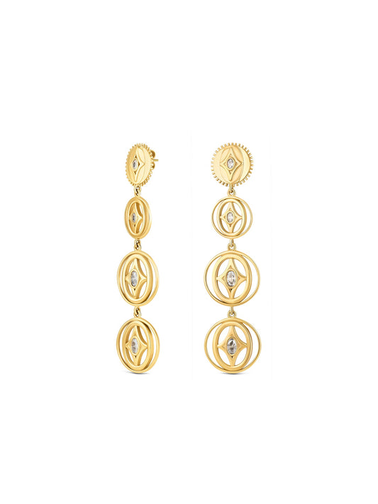 One Elena Brilliance Long Earrings