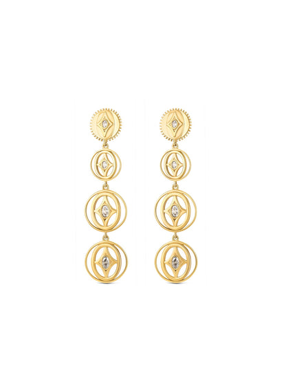 One Elena Brilliance Long Earrings