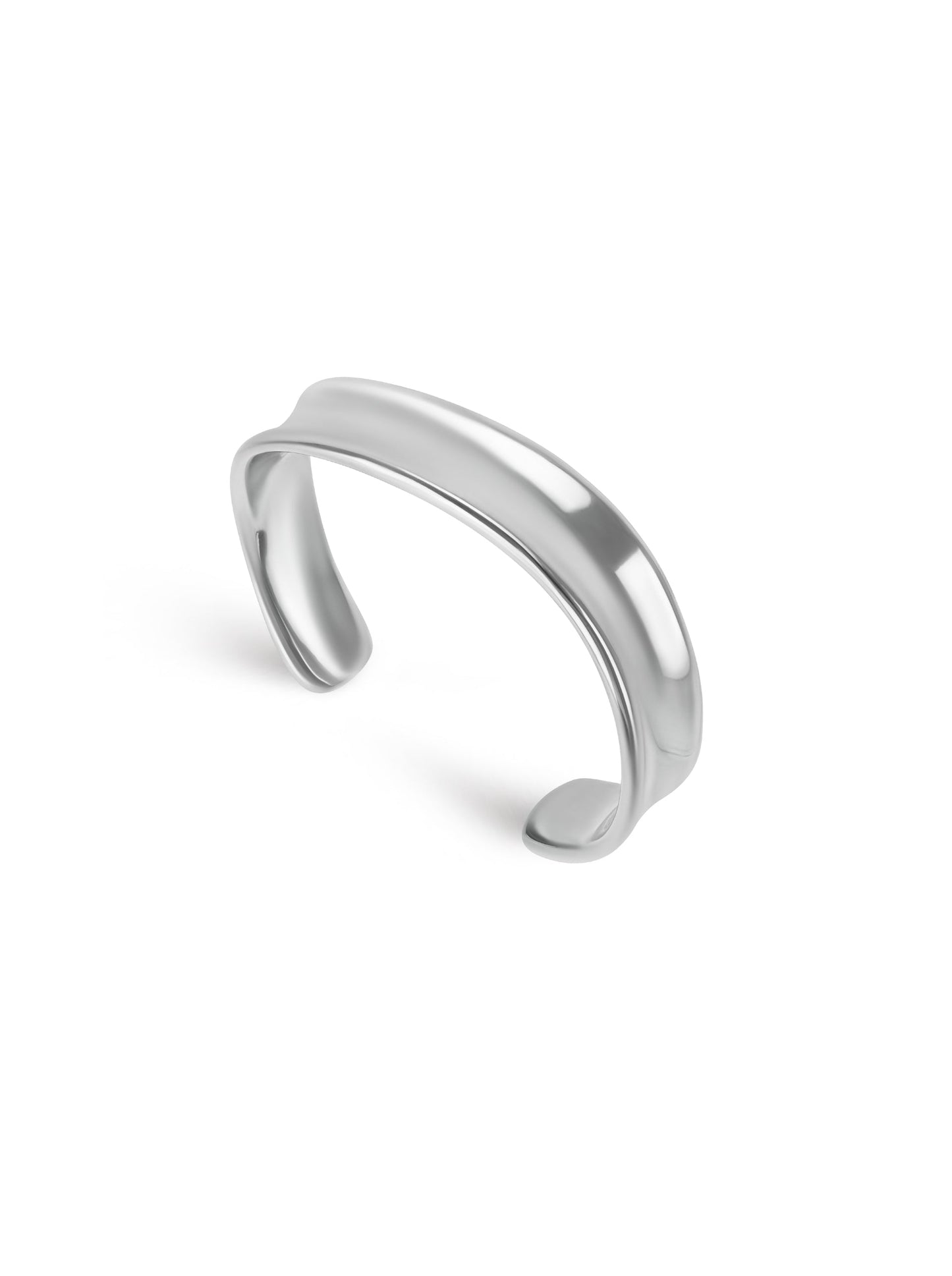 One Contour Silver Cuff