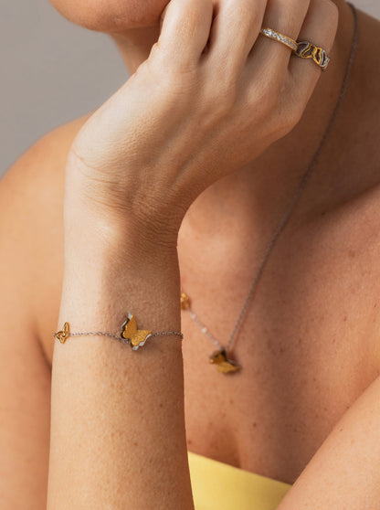 One Butterfly Duo Bracelet