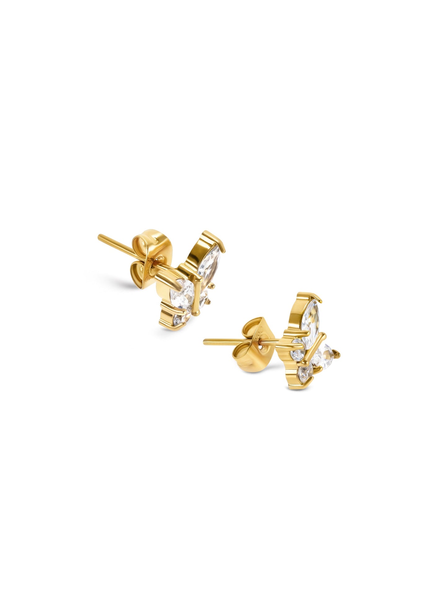 One Butterfly Crystal Earrings