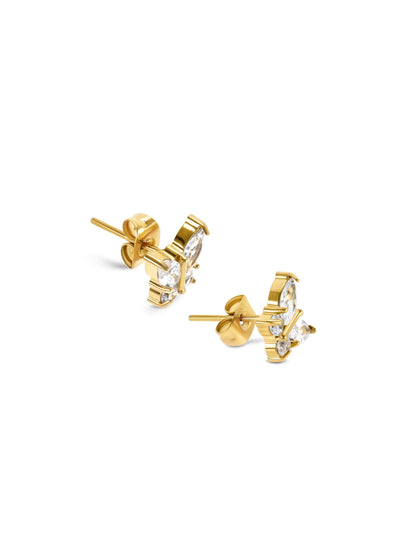 One Butterfly Crystal Earrings