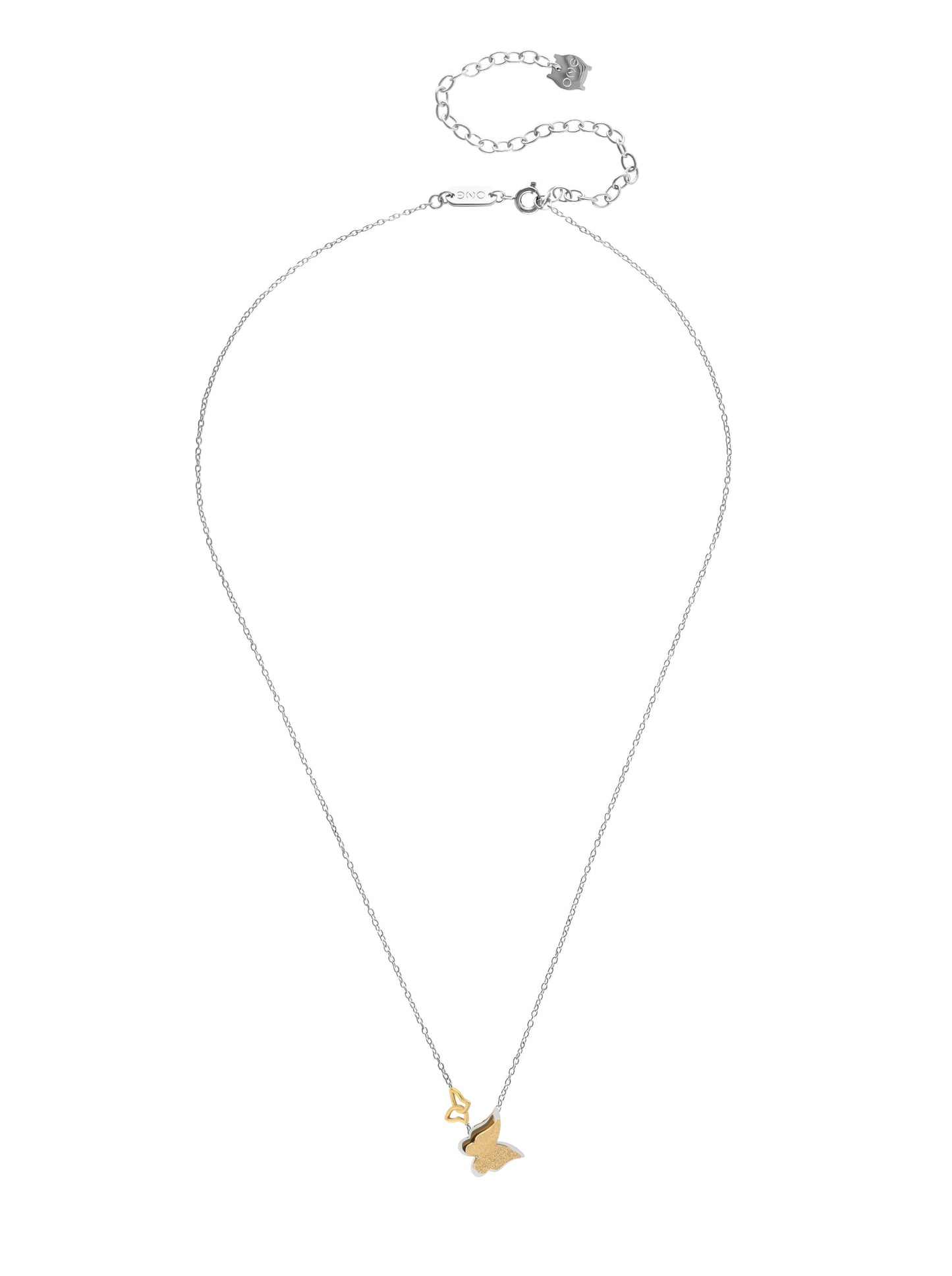 One Butterfly Duo Necklace