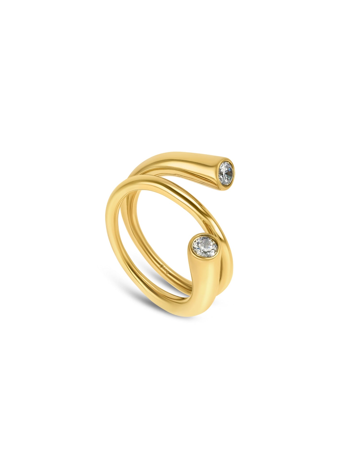 One Bold 08 Gold Ring