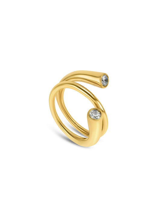 One Bold 08 Gold Ring