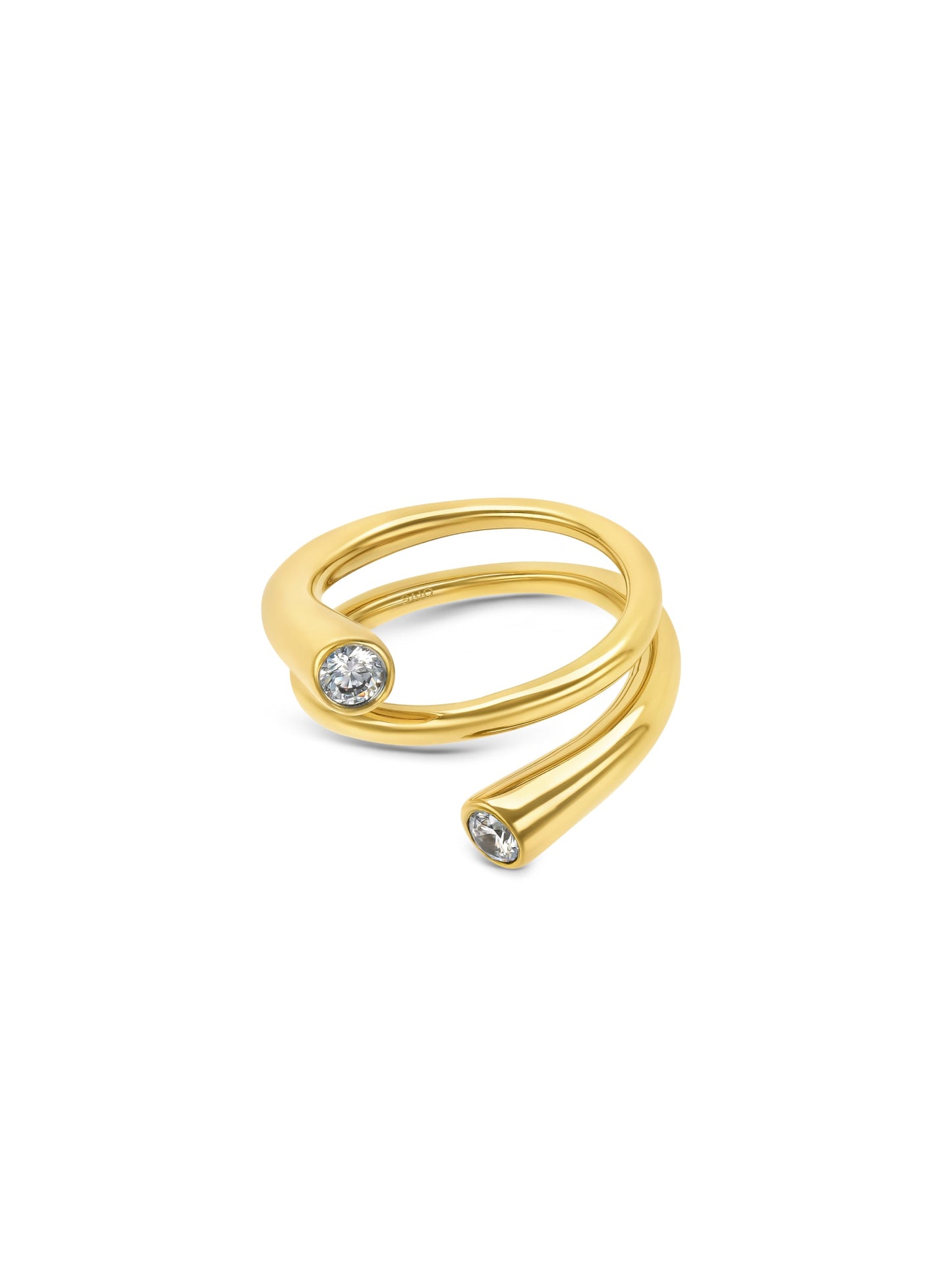 One Bold 08 Gold Ring