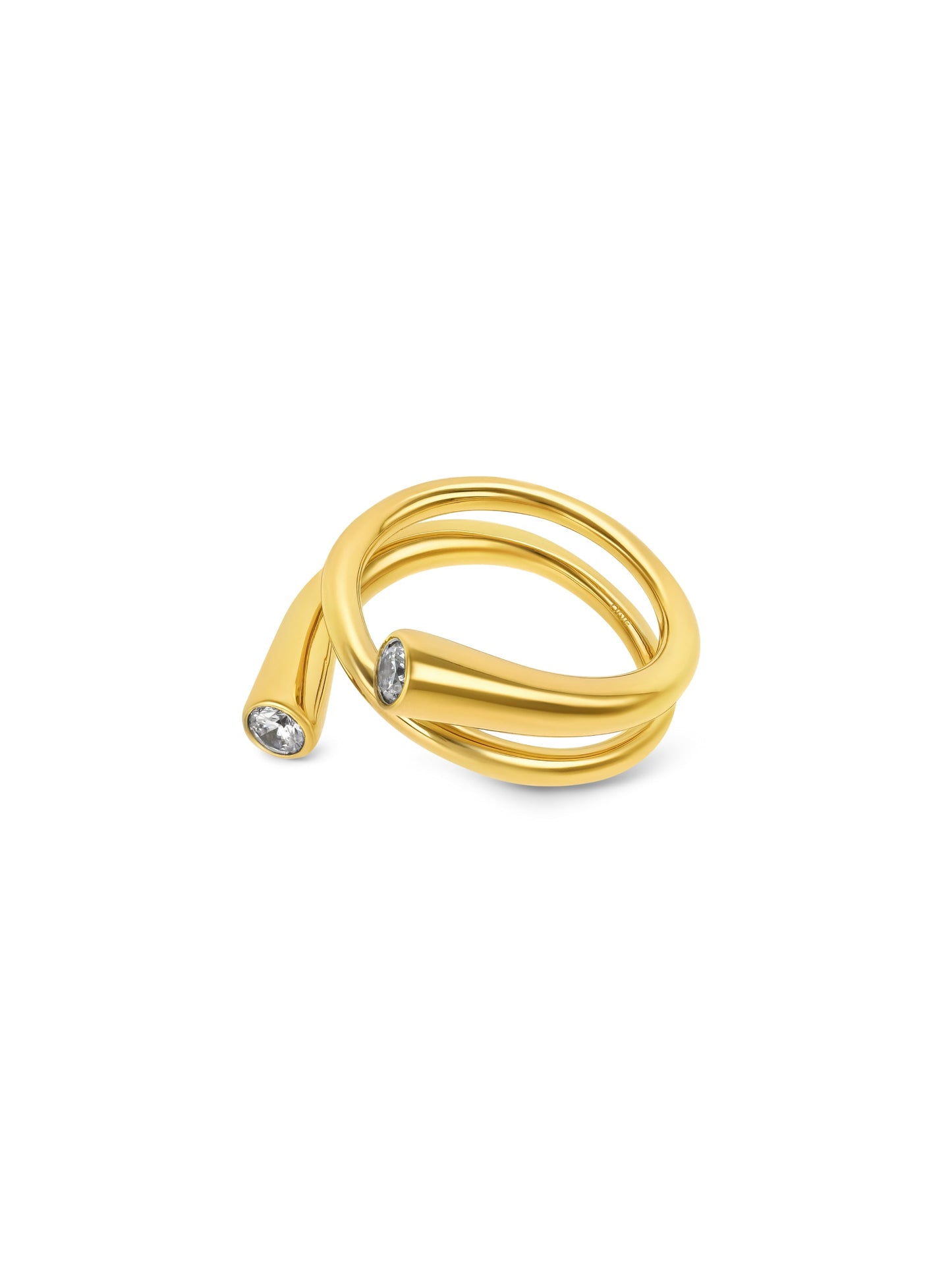 One Bold 08 Gold Ring