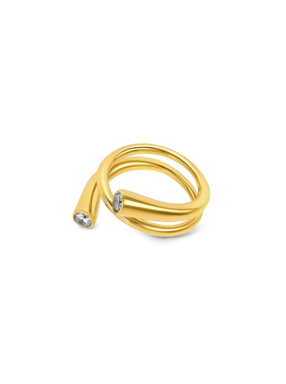 One Bold 08 Gold Ring