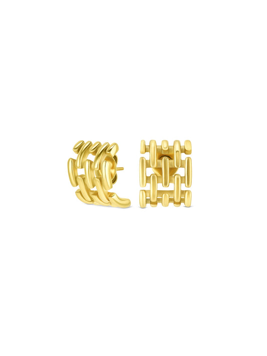 One Charming Square Earrings