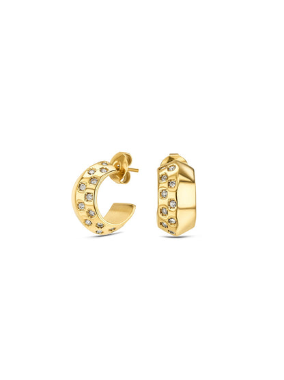 One Chess Crystal Earrings