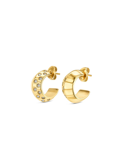 One Chess Crystal Earrings