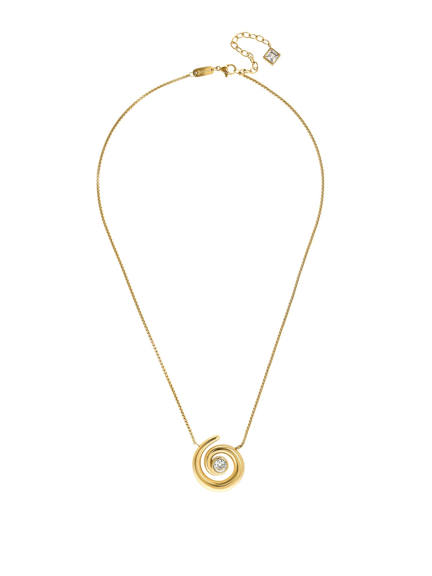 One Chess Spiral Necklace