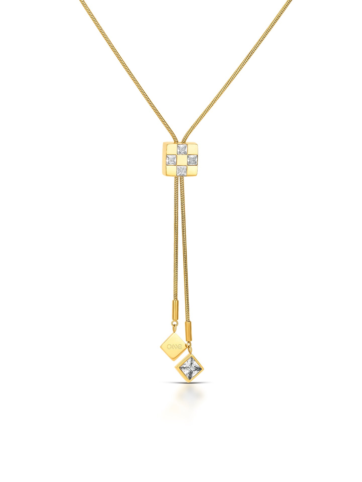 One Chess Long Necklace