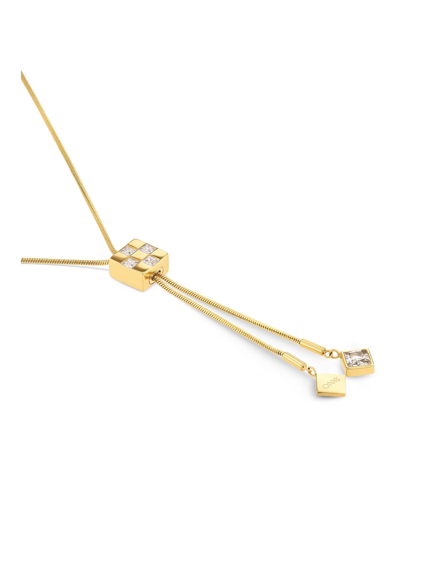 One Chess Long Necklace