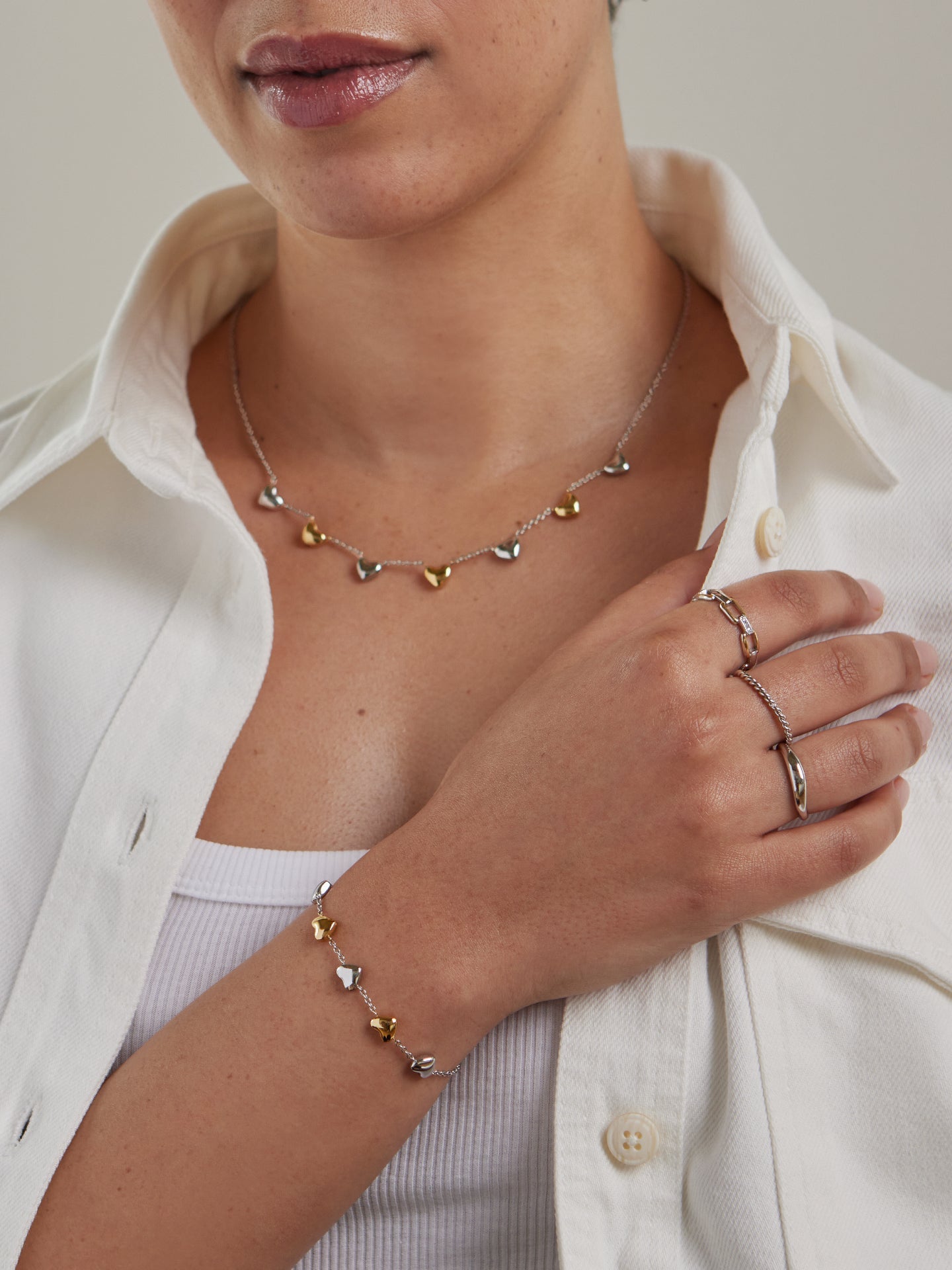 One Crazy Heart Embrace Necklace