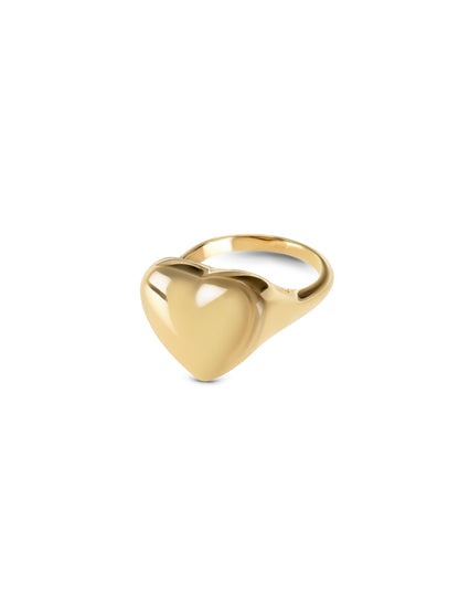 One Crazy Heart Big Gold Ring