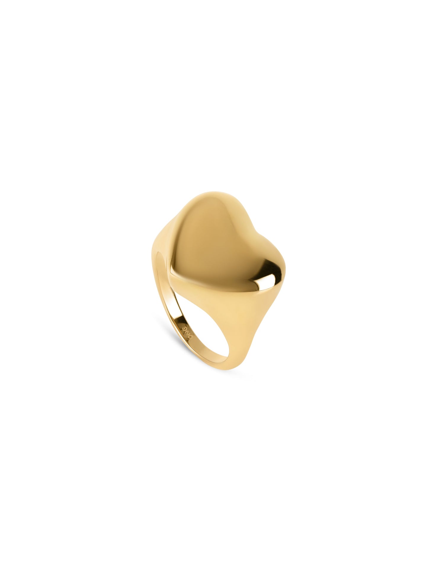 One Crazy Heart Big Gold Ring