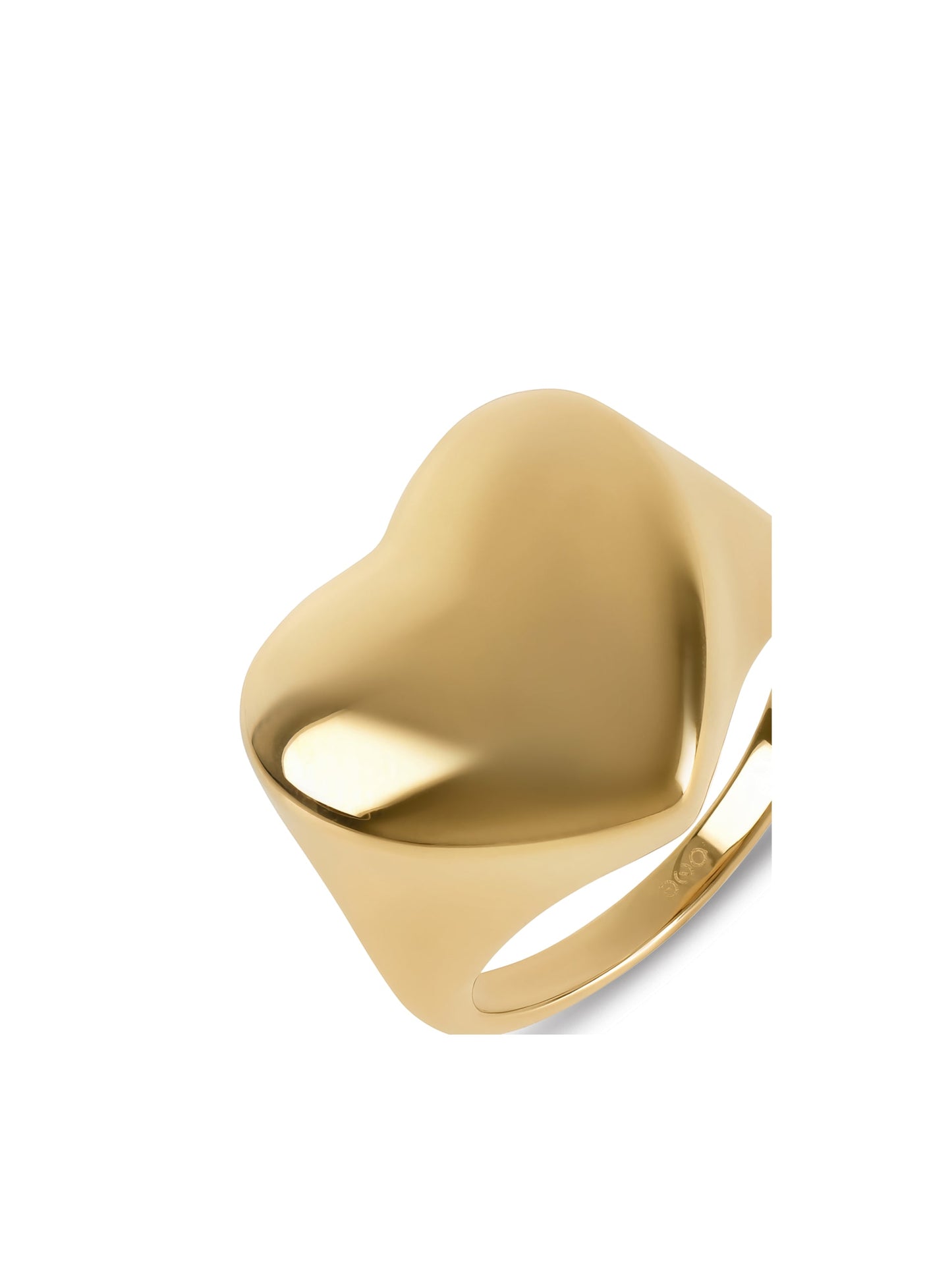 One Crazy Heart Big Gold Ring