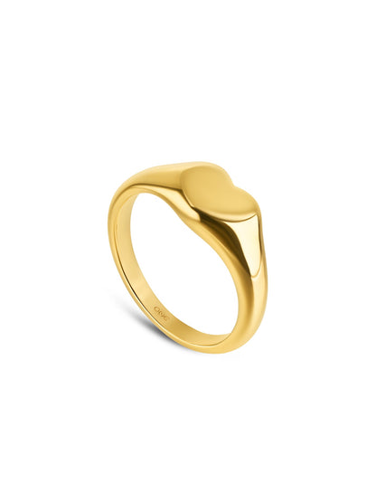 One Crazy Heart Gold Ring