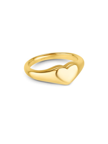 One Crazy Heart Gold Ring