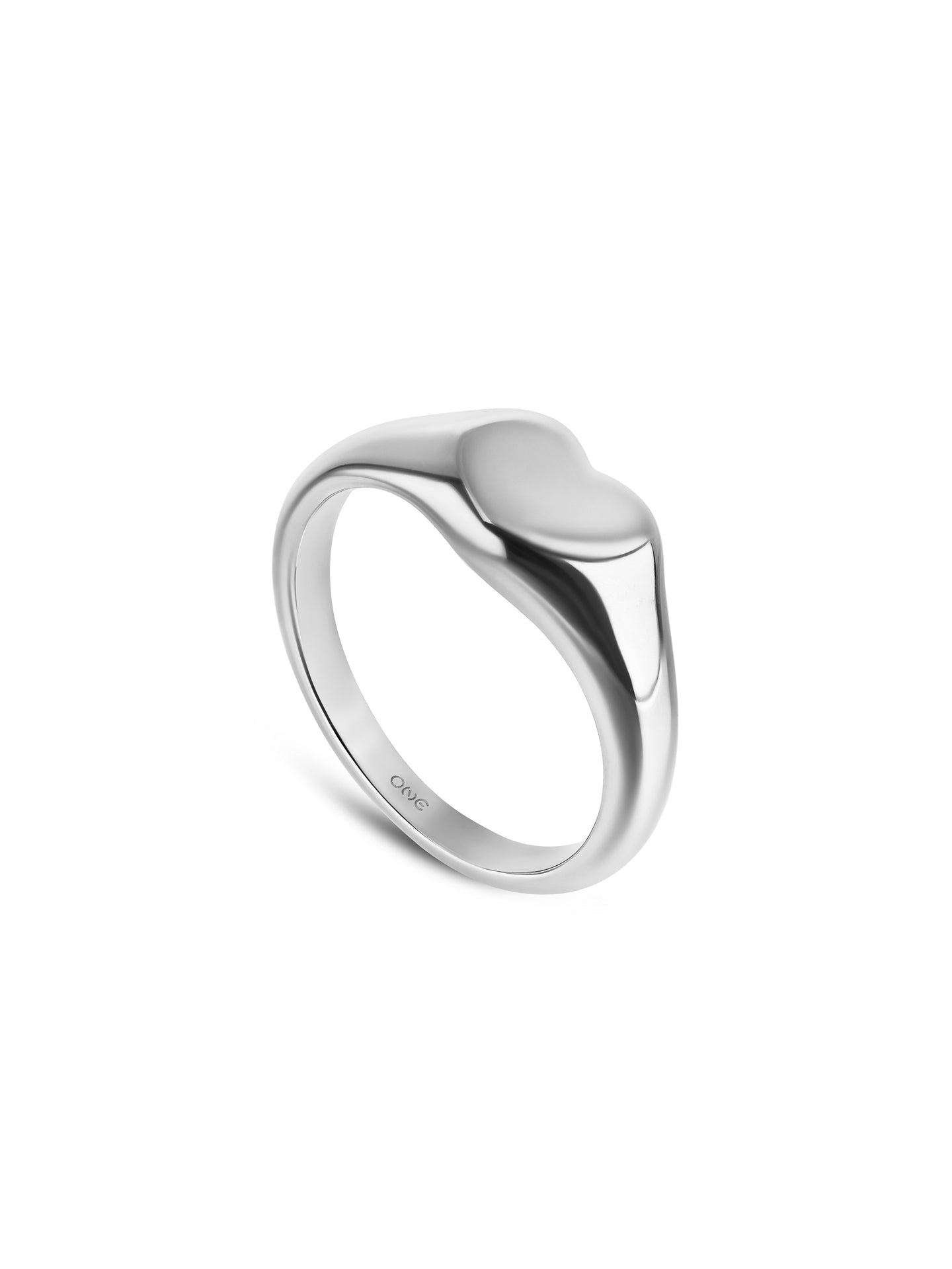 One Crazy Heart Silver Ring