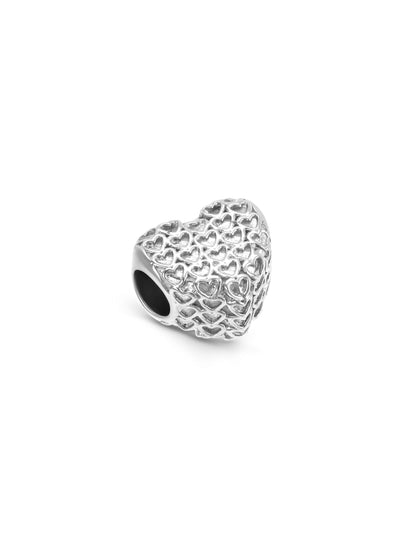 Charm Story One Energy for Life Heart Silver