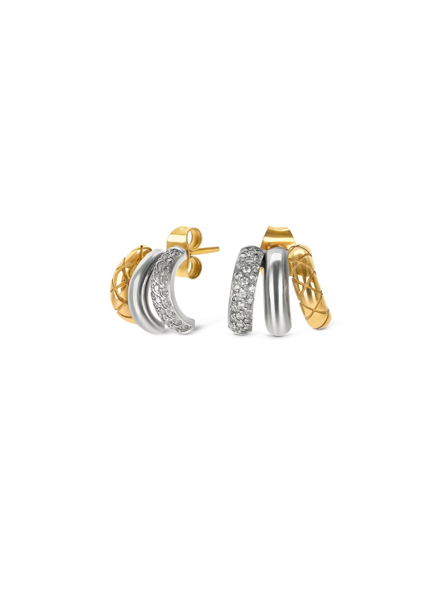 One Delightful Triple Earrings