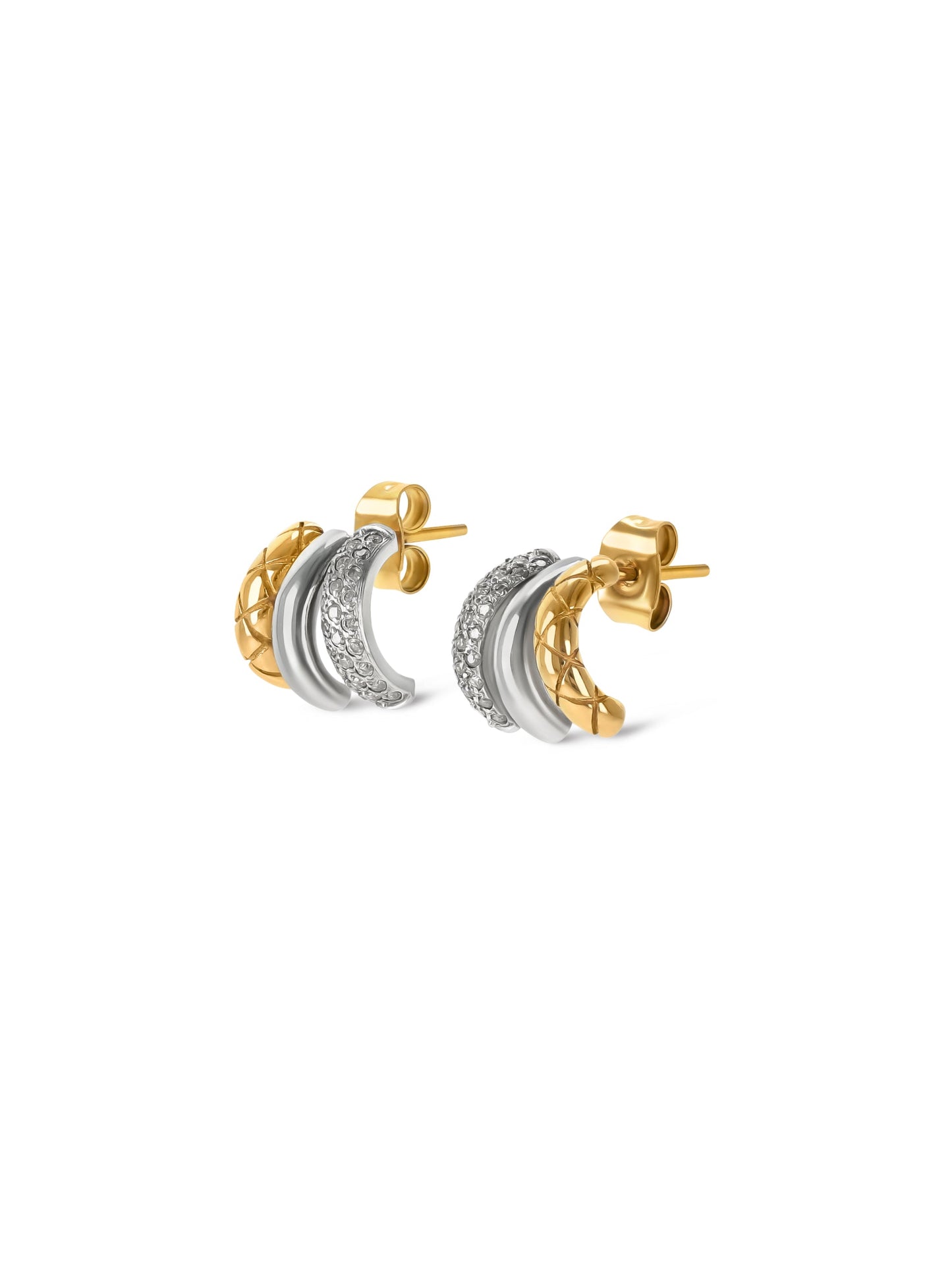 One Delightful Triple Earrings