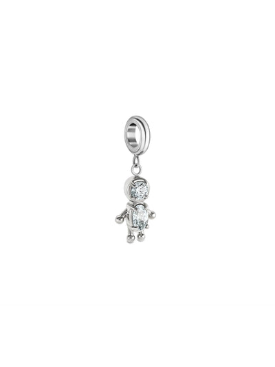 Charme One Energy Boy Crystal Silver