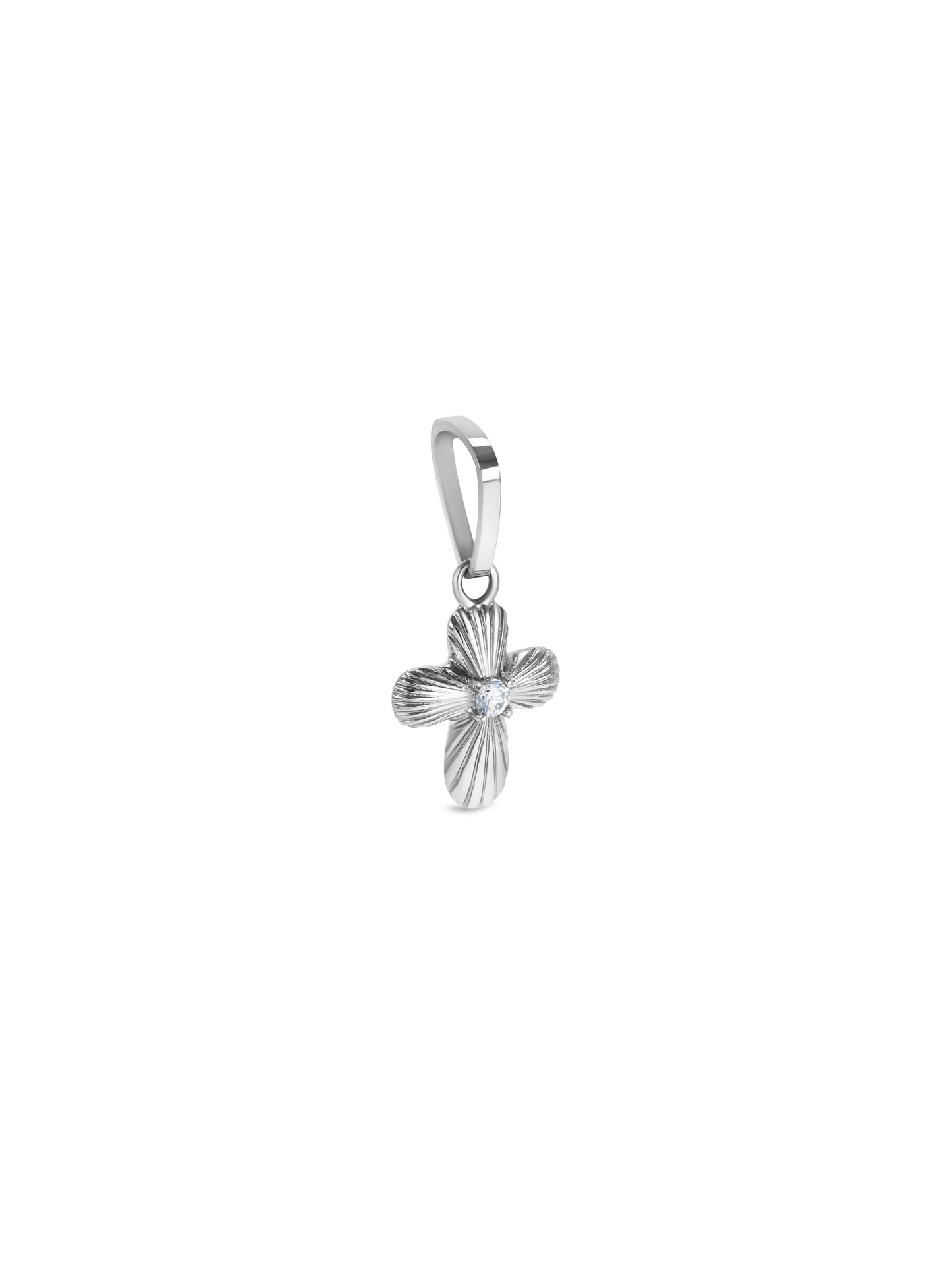 Charm One Energy Cross Silver