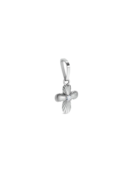 Charm One Energy Cross Silver