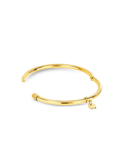 One Master Round Gold Bracelet