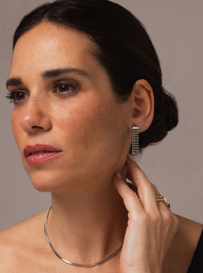 One Dance Silver Earrings
