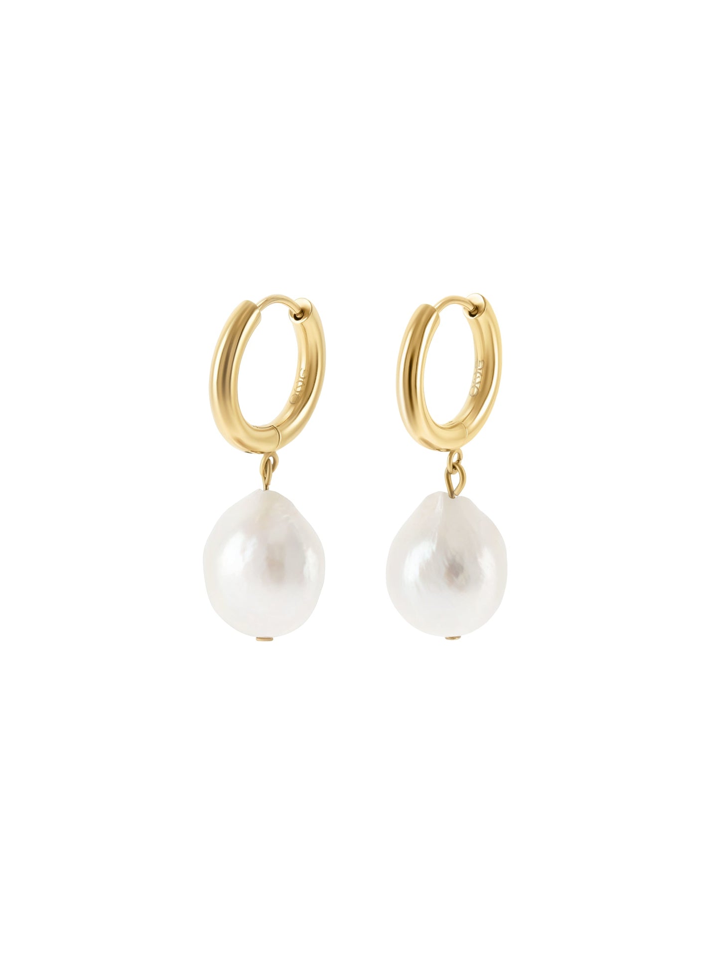 One Pearly Hoops Earrings