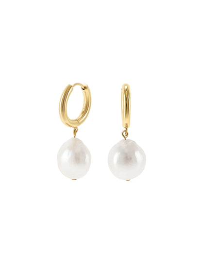 One Pearly Hoops Earrings