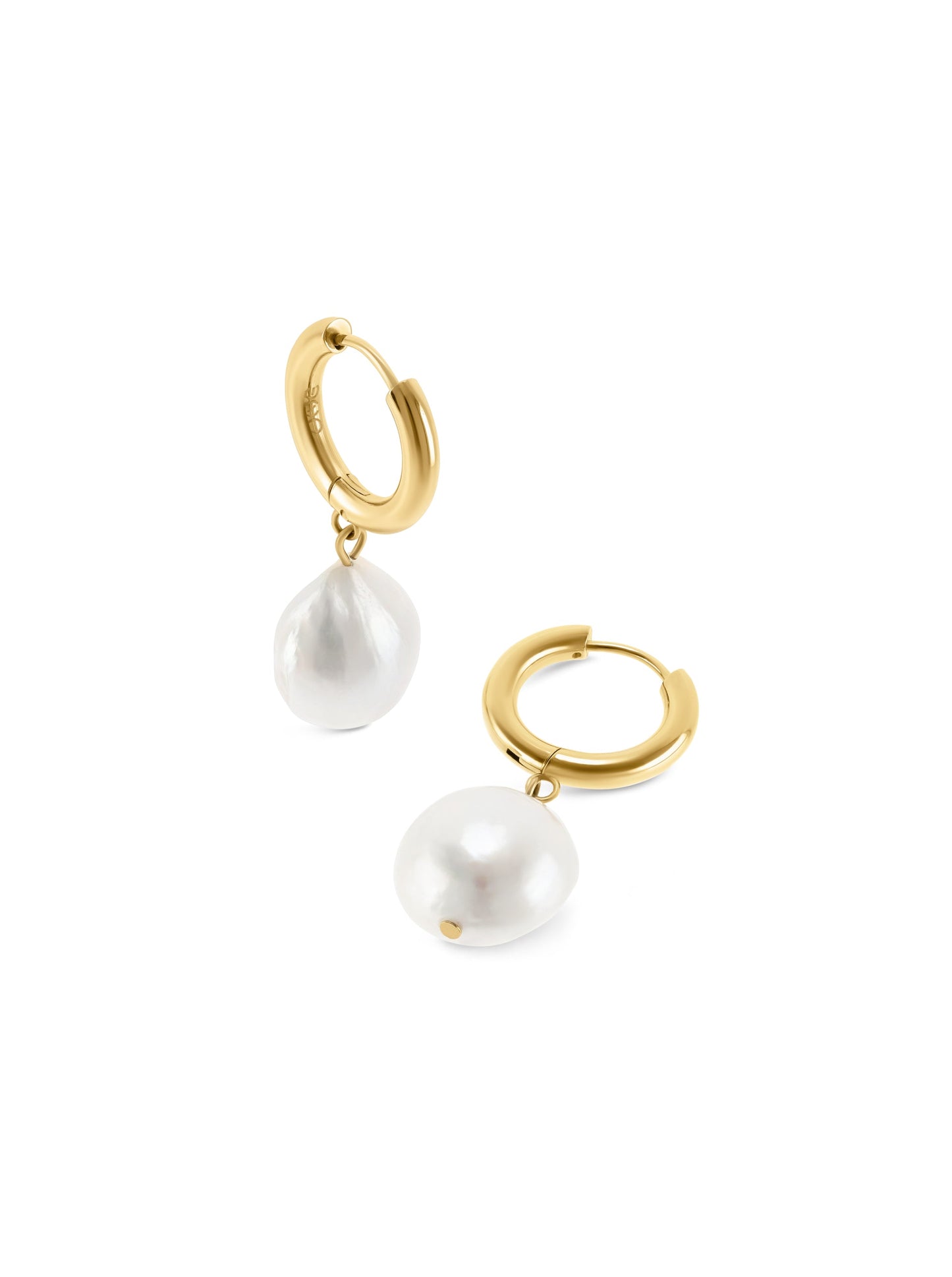 One Pearly Hoops Earrings