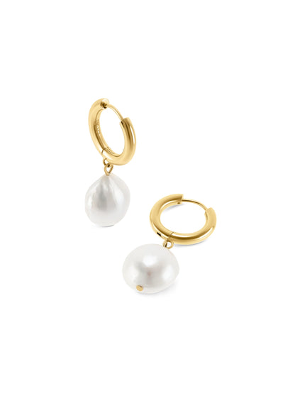 One Pearly Hoops Earrings