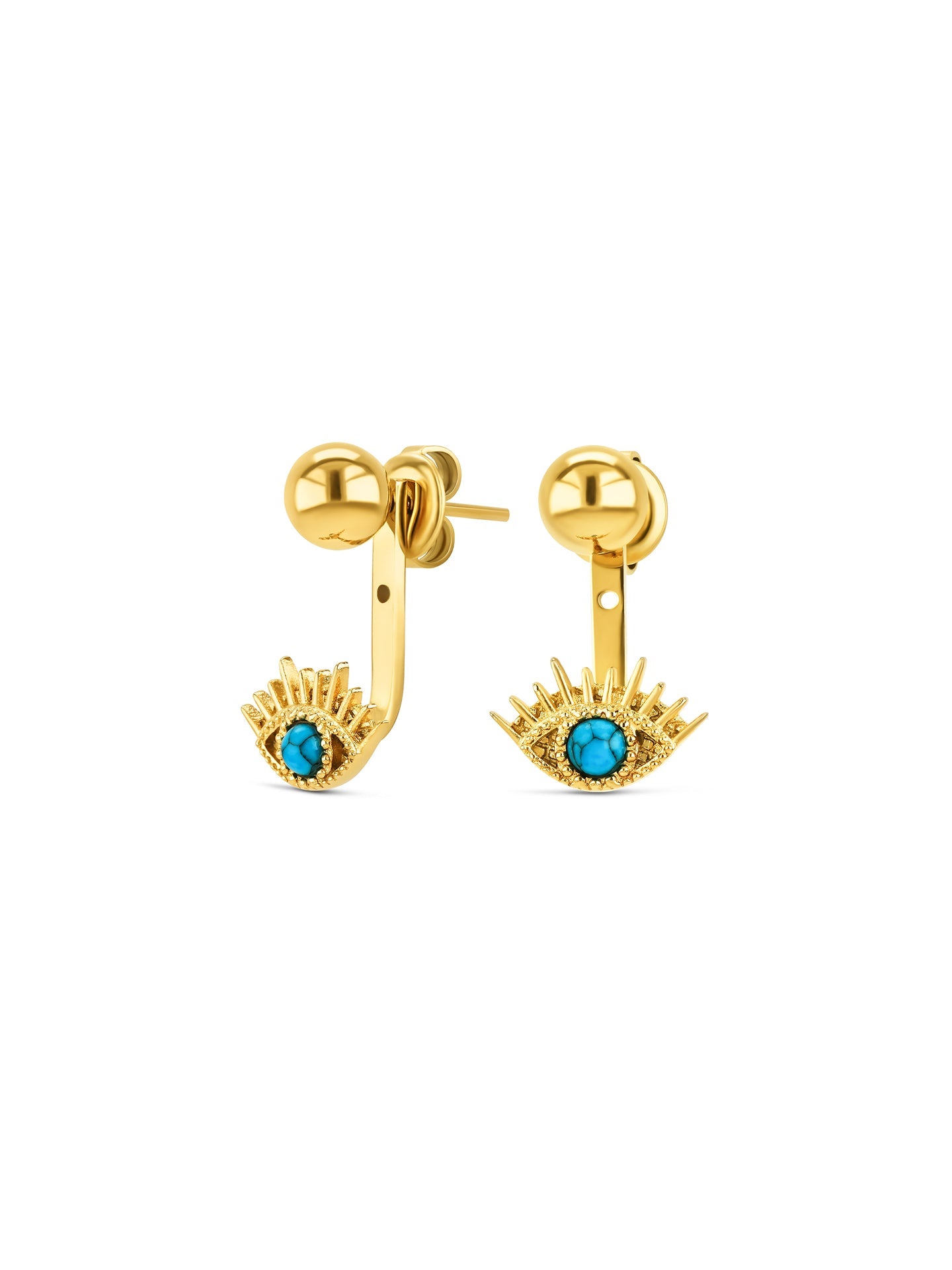 One Amulet Blue Earrings