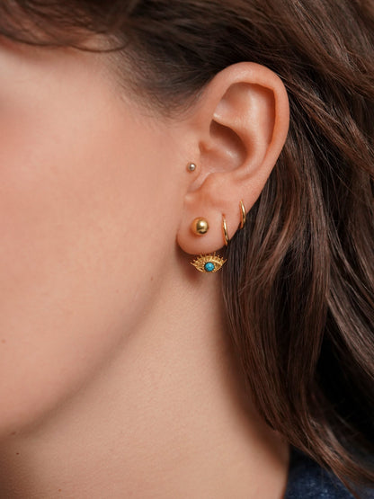 One Amulet Blue Earrings